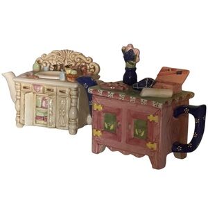 Two Collectable Fun Tea Pots